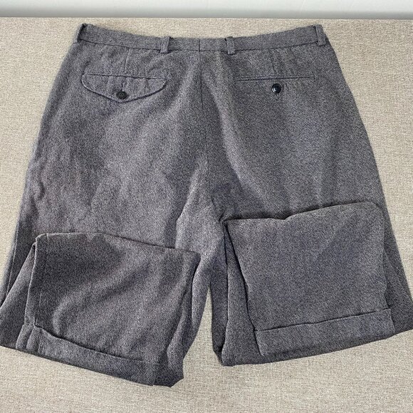 Vintage Nautica Rigger Pleated Chino Pants Men's 38 x 30 Gray MISSING BUTTON VTG - Picture 6 of 14